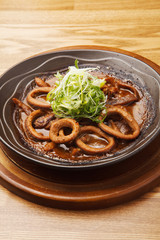 いかの陶板焼き