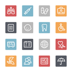 Medicine web icons set