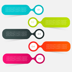 Minimal infographics design. Vector can be used for workflow lay