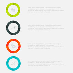 Vector colorful text box, trendy colors.