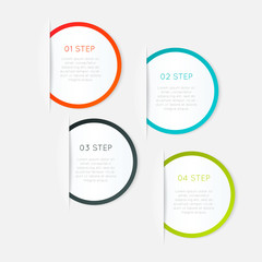 Vector colorful info graphics for your business presentations.