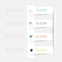 Vector colorful info graphics for your business presentations.