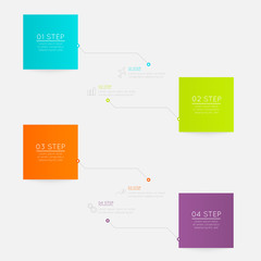 Minimal infographics design. Vector can be used for workflow lay