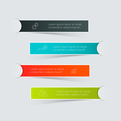 Minimal infographics design. Vector can be used for workflow lay