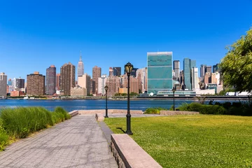 Manhattan New York sunny skyline East River NYC © lunamarina