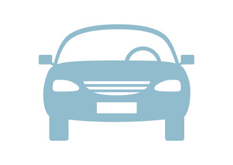 Car vector icon on white background