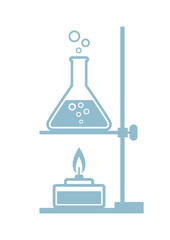 Laboratory vector icon on white background
