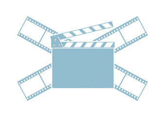 Cinema vector icon on white background