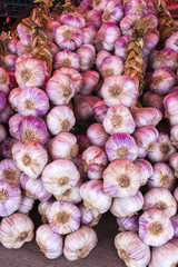 garlic, market in Nyons, Rhone-Alpes, France