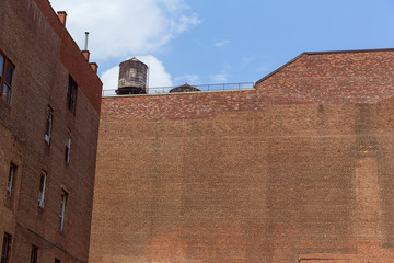 Soho building brickwall in Manhattan New York City