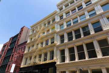 Fototapeta premium Soho building facades in Manhattan New York City