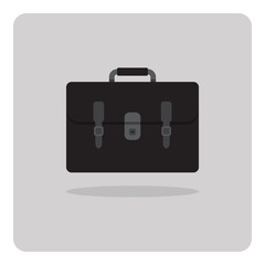 Vector of flat icon, school bag on isolated background