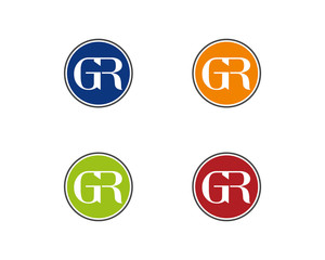 Abstract GR Lettermark Logotype 1