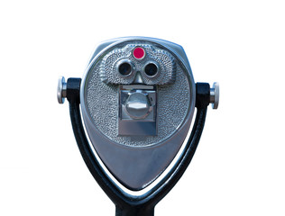 Isolated tourisitic telescope works with coins