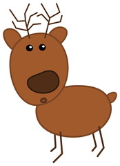 a single christmas reindeer