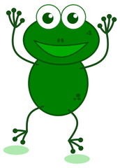 a dancing frog