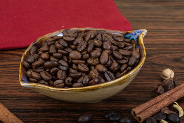 Roasted coffee beans