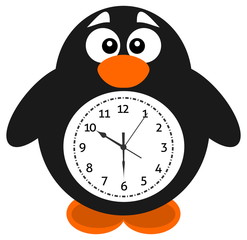 a clock object penguin