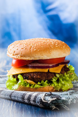 Hamburger on paper
