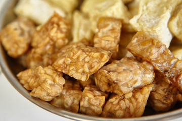 Fried tempeh