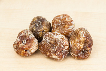 Close up and selective focus on dried Honey Dates