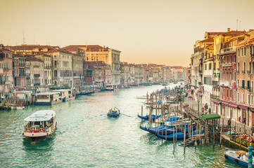 Obraz premium Life on the Grand Canal in Venice, Italy