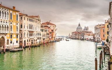 Life on the Grand Canal in Venice, Italy