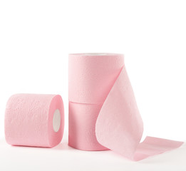 pink toilet paper