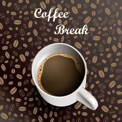 Mug coffee background