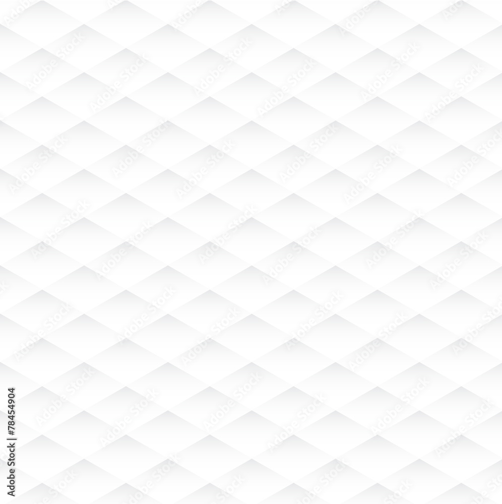 Wall mural vector abstract rhombus seamless white texture