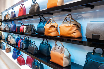 Shelves with handbags - 78454939