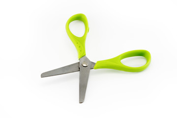 Green scissors for kids