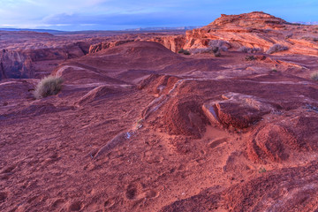 Texture of sandstone at Horseshoe bend, Page, Arizona, USA