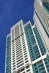Fototapeta premium Modern house in city