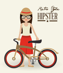 Hipster design, vector illustration.