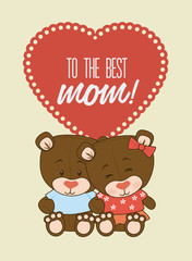 Mother day design, vector illustration.