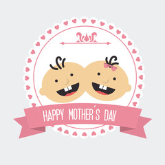 Mother day design, vector illustration.