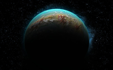 Obraz na płótnie Canvas 3d Earth like planet