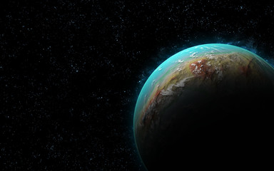 Obraz na płótnie Canvas 3d Earth like planet