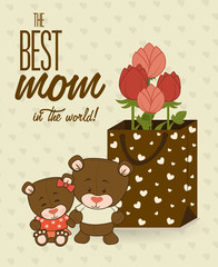 Mother day design, vector illustration.