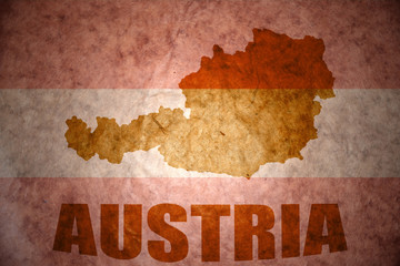 Vintage austria map