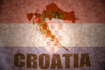 Vintage croatia map