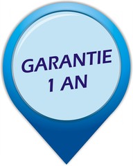 bouton garantie 1 an