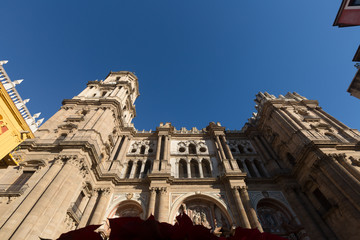 Fototapeta na wymiar Cathedral of Malaga