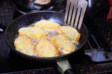Fish cutlets preparation