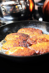 Fish cutlets preparation