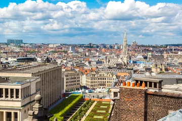 Badezimmer Foto Rückwand Stadtbild von Brüssel © Sergii Figurnyi