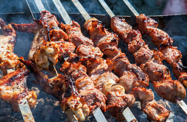 Preparing Shashlik