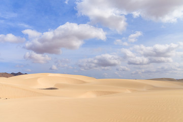 Sand desert in Viana Boavista, Cape Verde