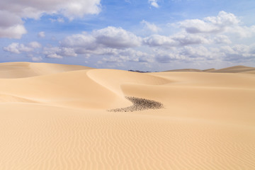 Sand desert in Viana Boavista, Cape Verde